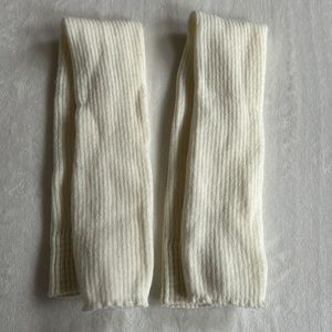 Cream Knit Leg Warmers